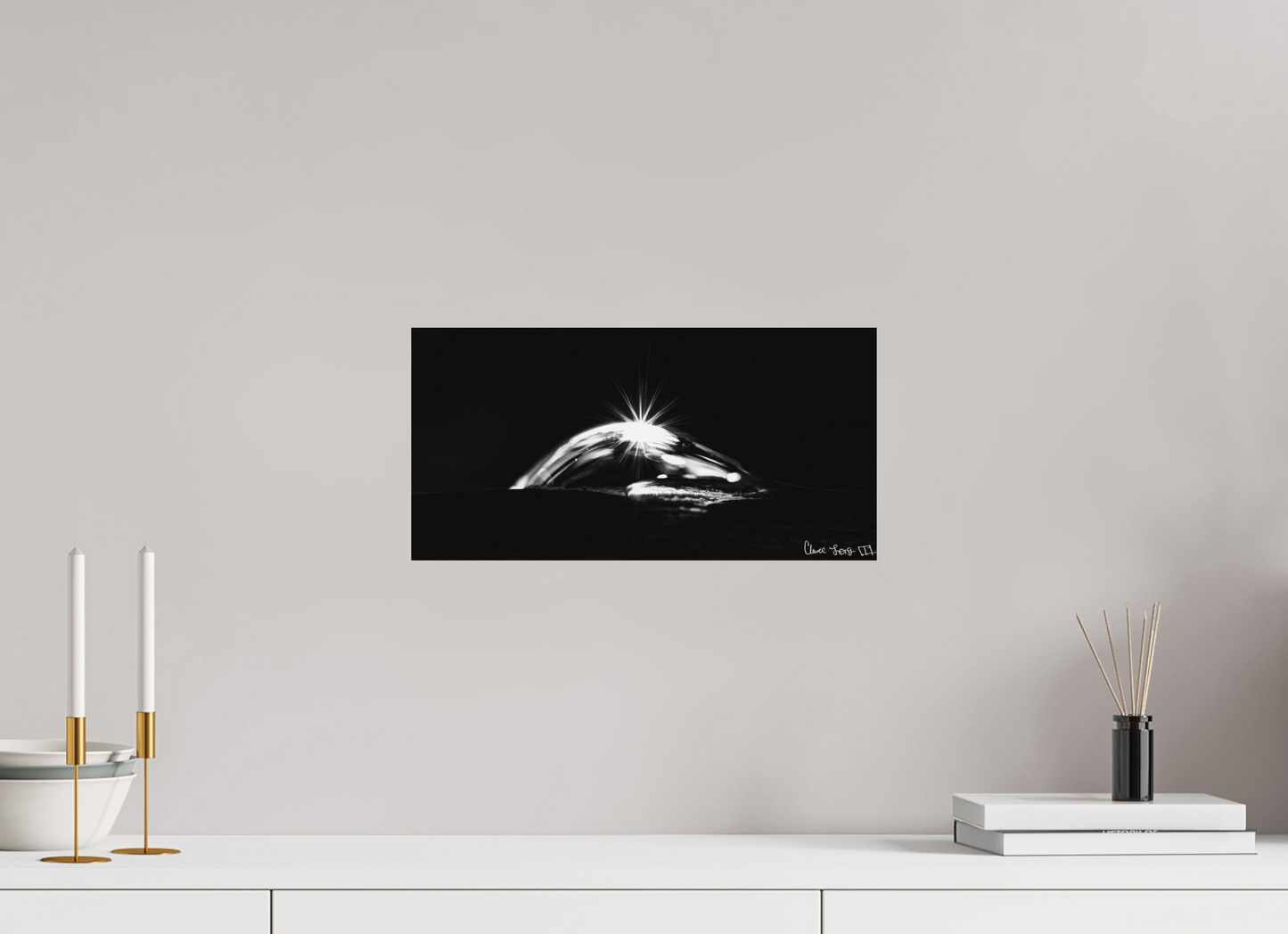 16 x 8″, Forex Starry Mountain