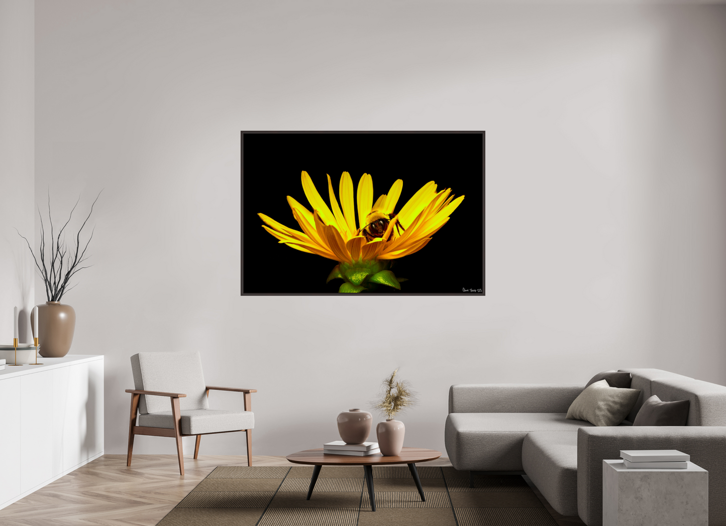 66 x 44″, Floater Frame Alder Brown Sweet Dreams