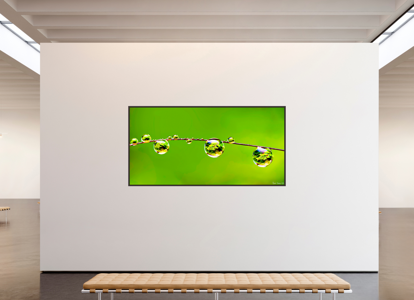 94 x 47″, Floater Frame Alder Brown Refraction