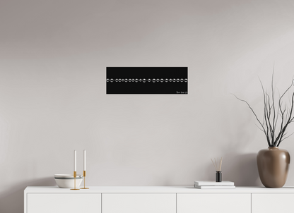 24 x 8″, Matte Metal Orbed Symmetry