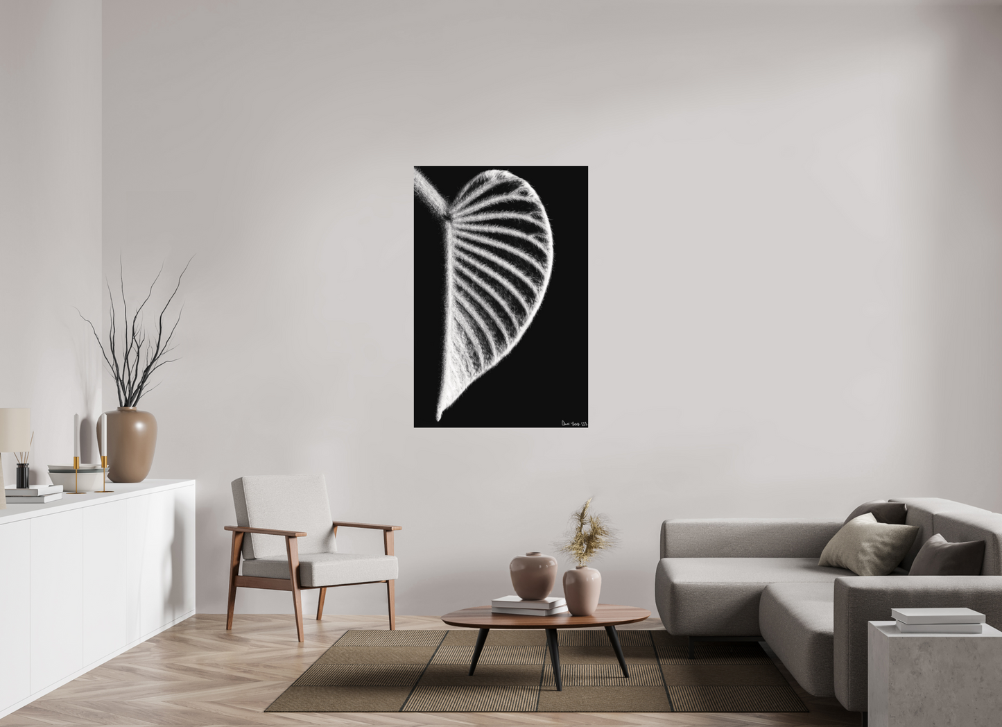 36 x 54″, Matte Metal Onyx Organ