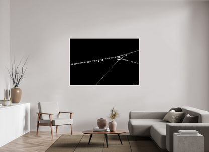 66 x 44″, Floater Frame Maple White Wispy Junction