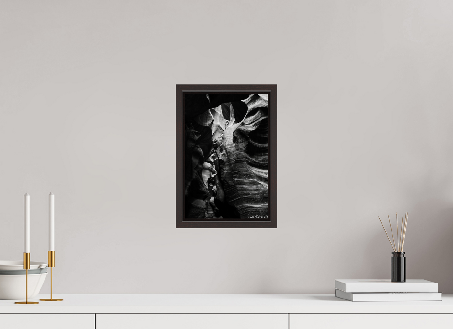 8 x 12″, Floater Frame Alder Brown Beauty Down Below