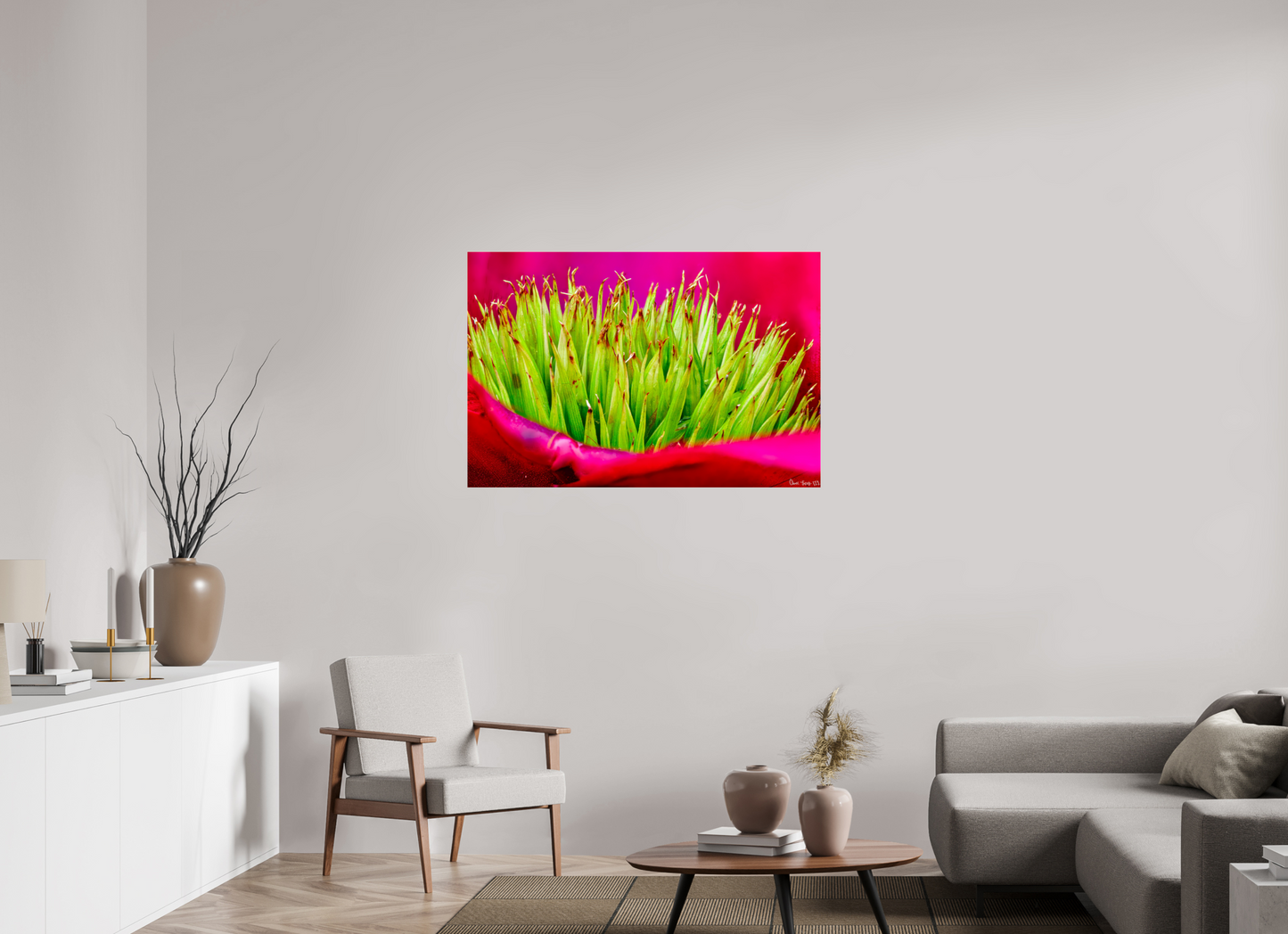 45 x 30″, Acrylic Spiked