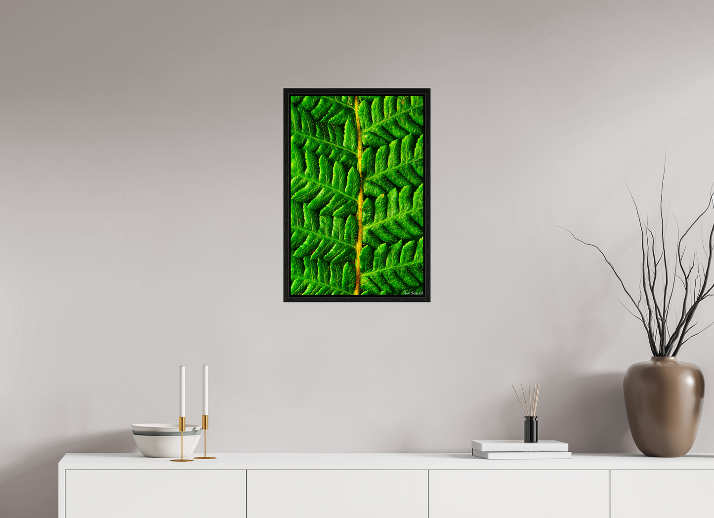 16 x 24″, Floater Frame Black Oak Lush Vitality