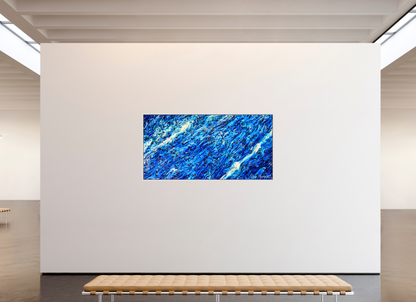 78 x 39″, Floater Frame Maple White Reprieve