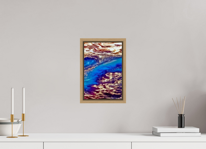 8 x 12″, Floater Frame Natural Oak Stratospheric View