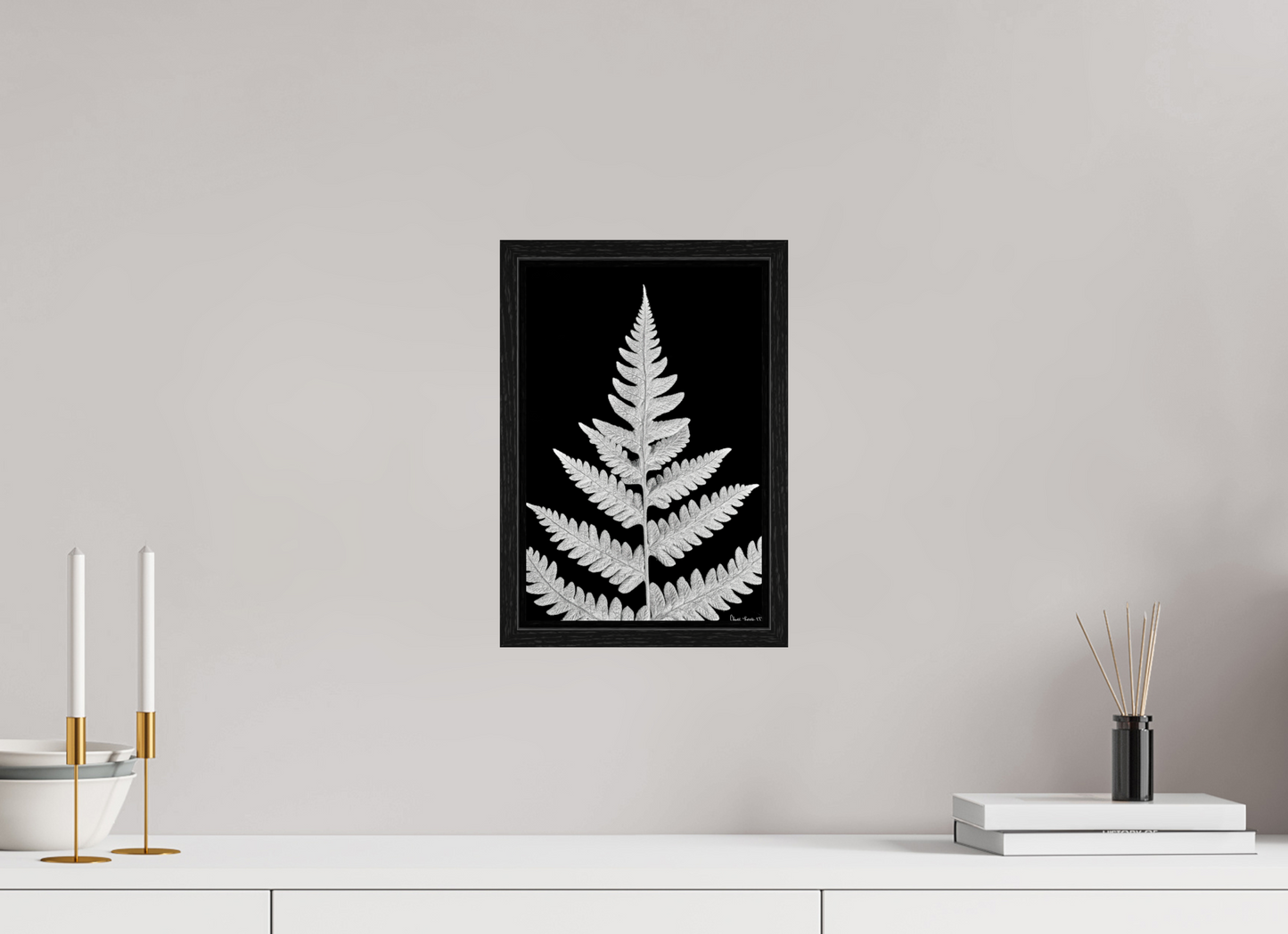 8 x 12″, Floater Frame Black Oak Inverted Viridescence