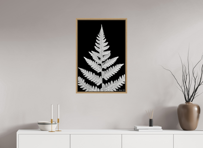 20 x 30″, Floater Frame Natural Oak Inverted Viridescence