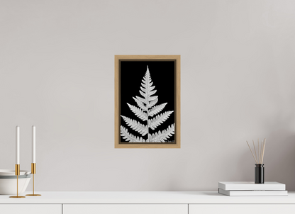 8 x 12″, Floater Frame Natural Oak Inverted Viridescence