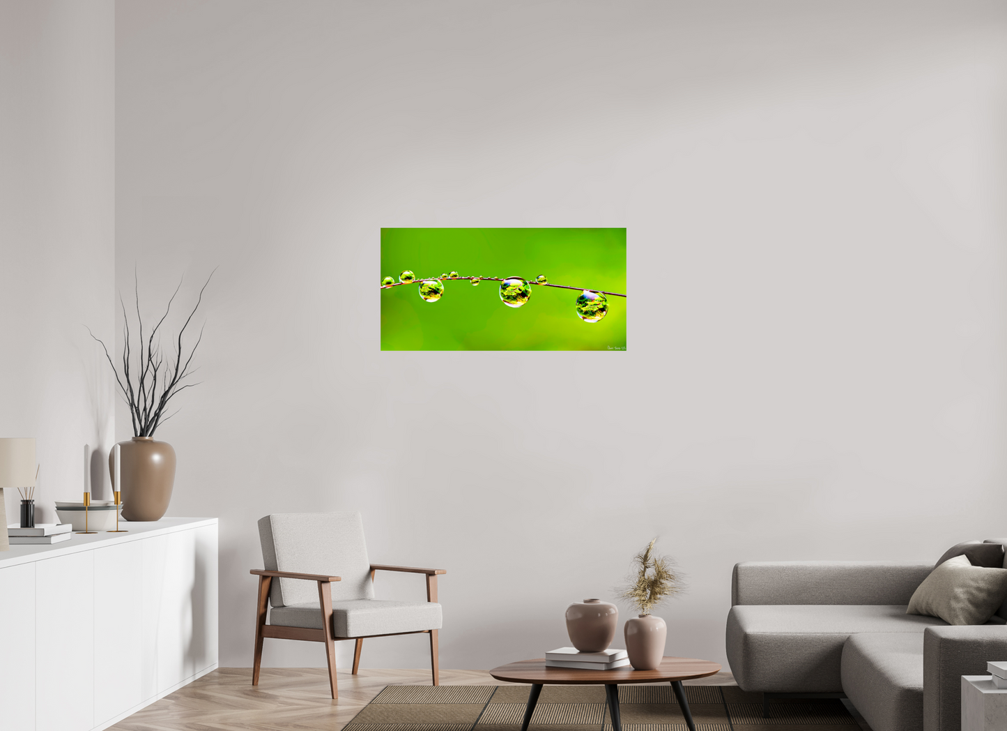 40 x 20″, Glossy Metal Refraction