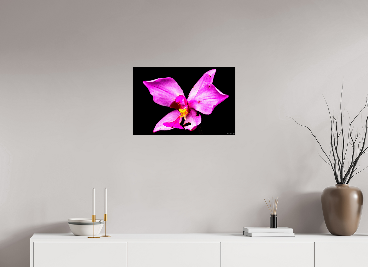 24 x 16″, Glossy Metal Efflorescence