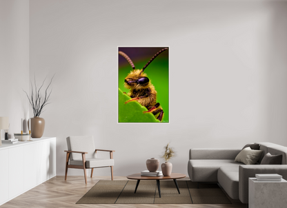 36 x 54″, Floater Frame Maple White The Cutest Bee