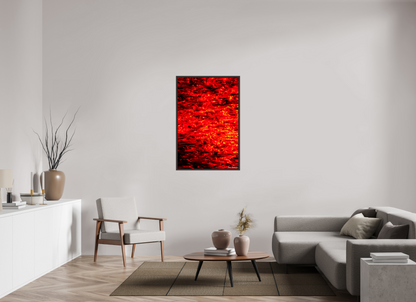 30 x 45″, Floater Frame Alder Brown Ember