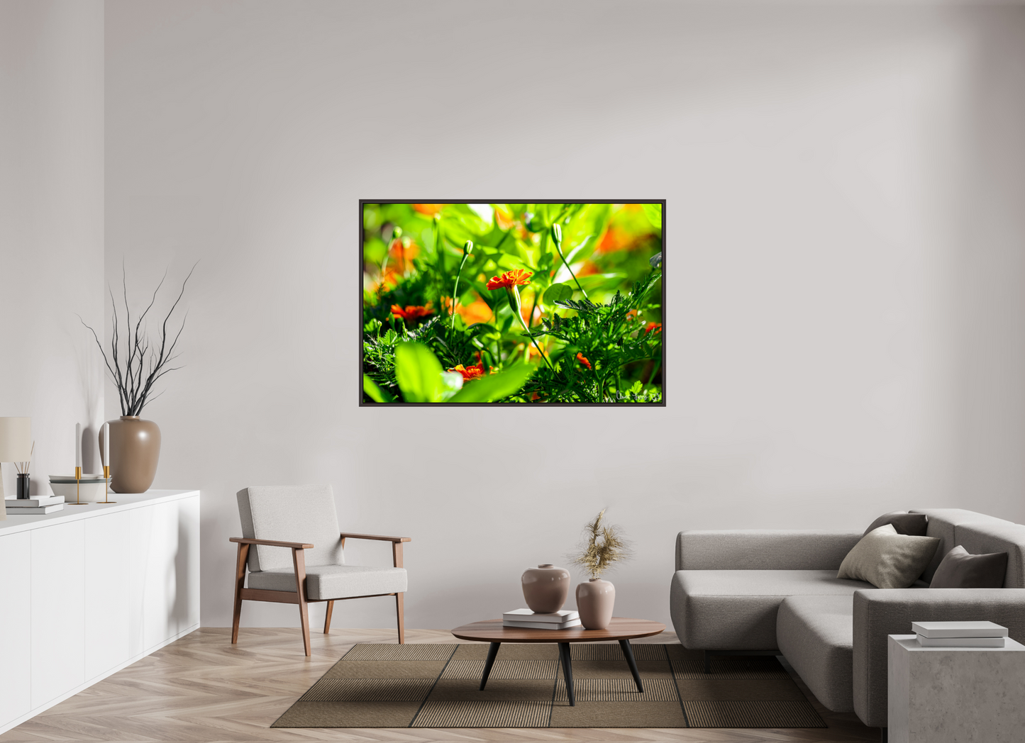 60 x 40″, Floater Frame Alder Brown Prominence