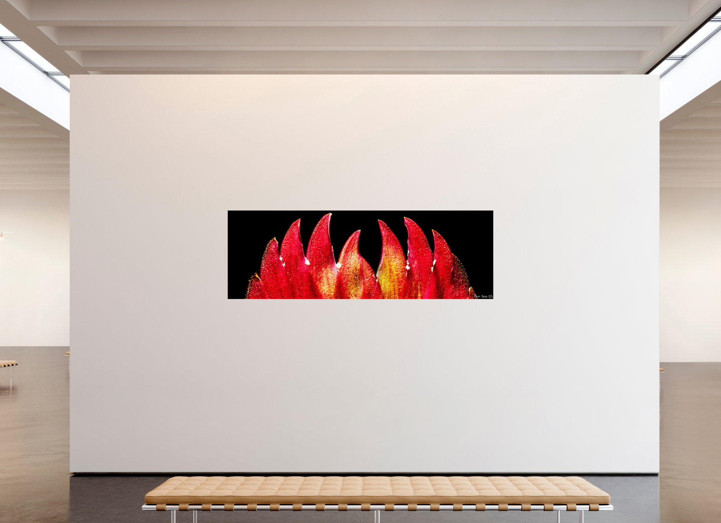 93 x 31″, Glossy Metal Flaming Sword