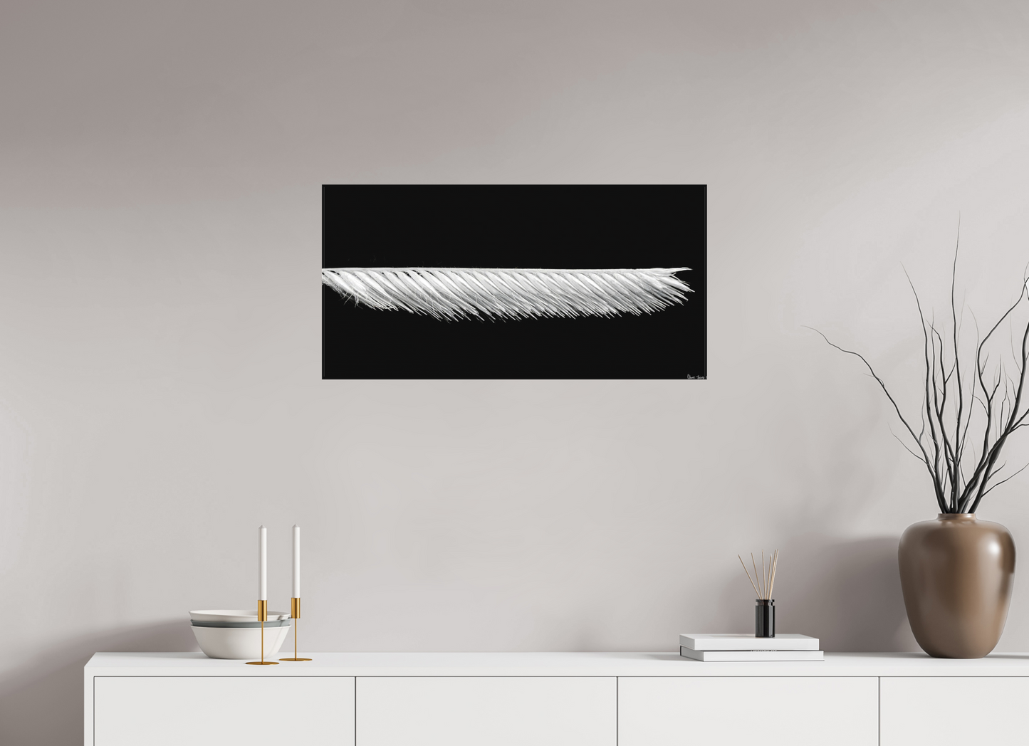 32 x 16″, Matte Canvas Frayed Precision