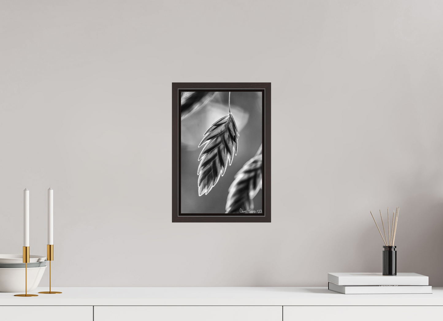 8 x 12″, Floater Frame Alder Brown Achromatize