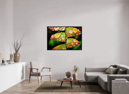 54 x 36″, Floater Frame Black Oak Monarch’s Abundance