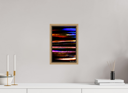 8 x 12″, Floater Frame Natural Oak Jupiter’s Storm