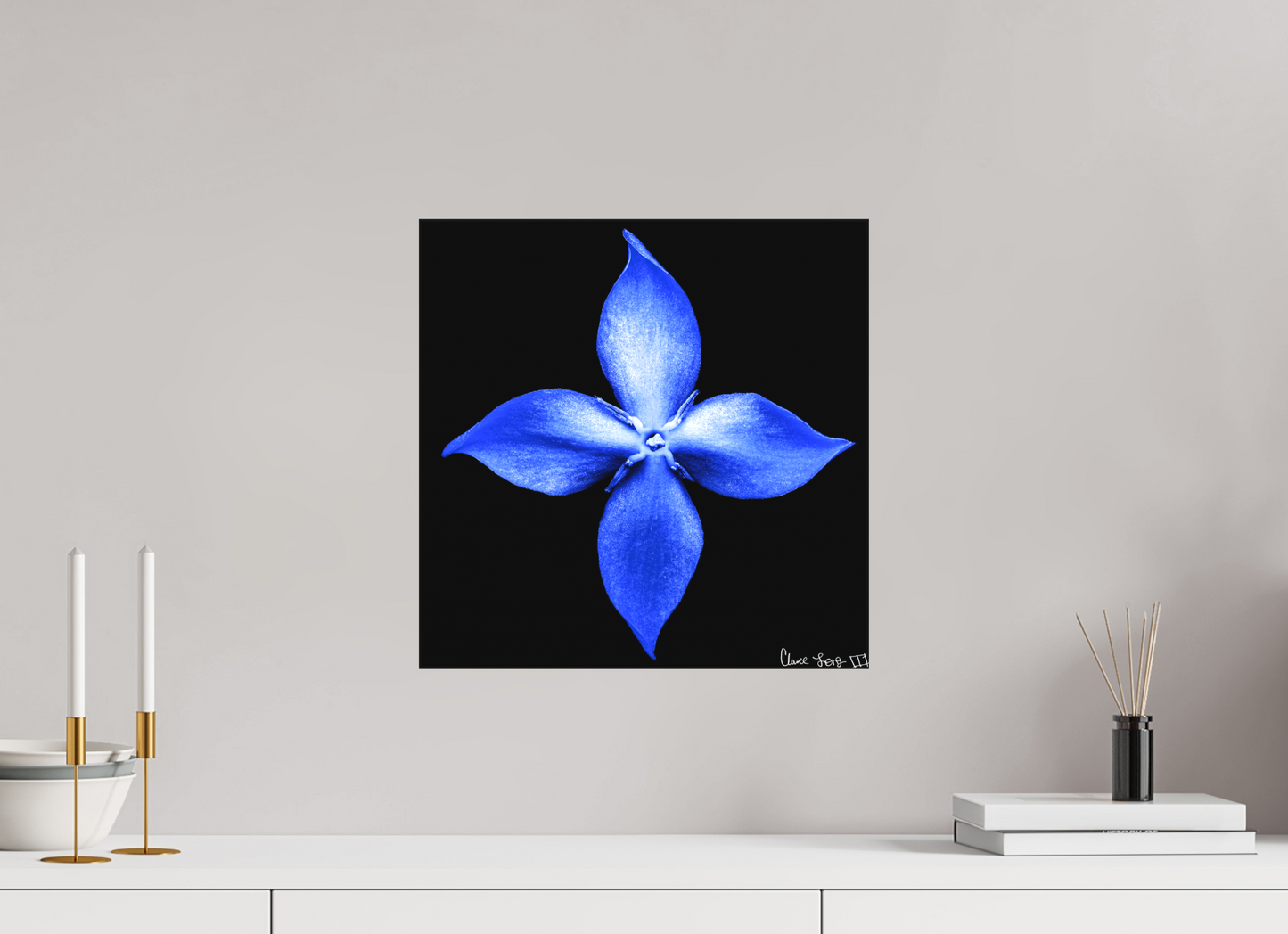 15 x 15″, Matte Canvas Halcyon Compass