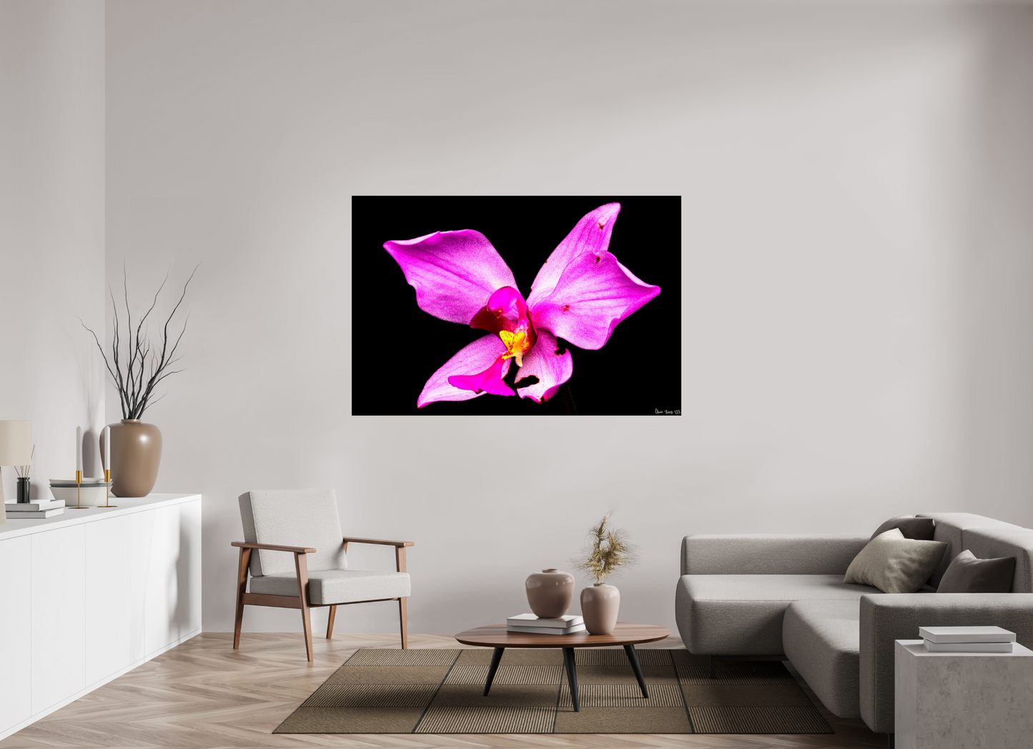 66 x 44″, Glossy Metal Efflorescence