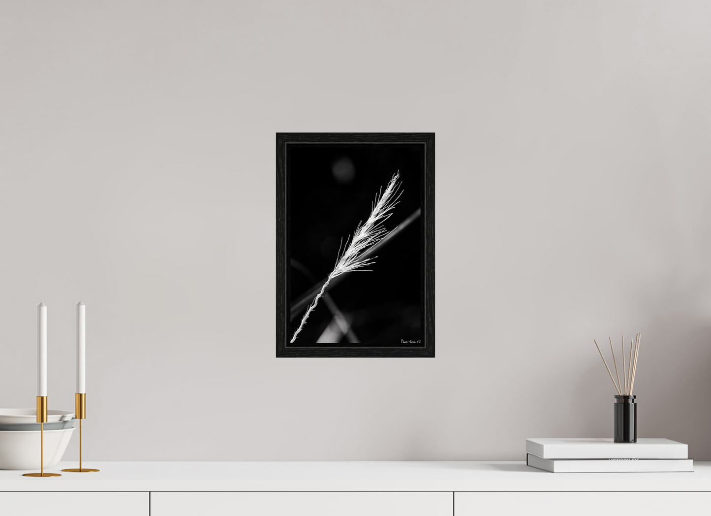 8 x 12″, Floater Frame Black Oak Frayed