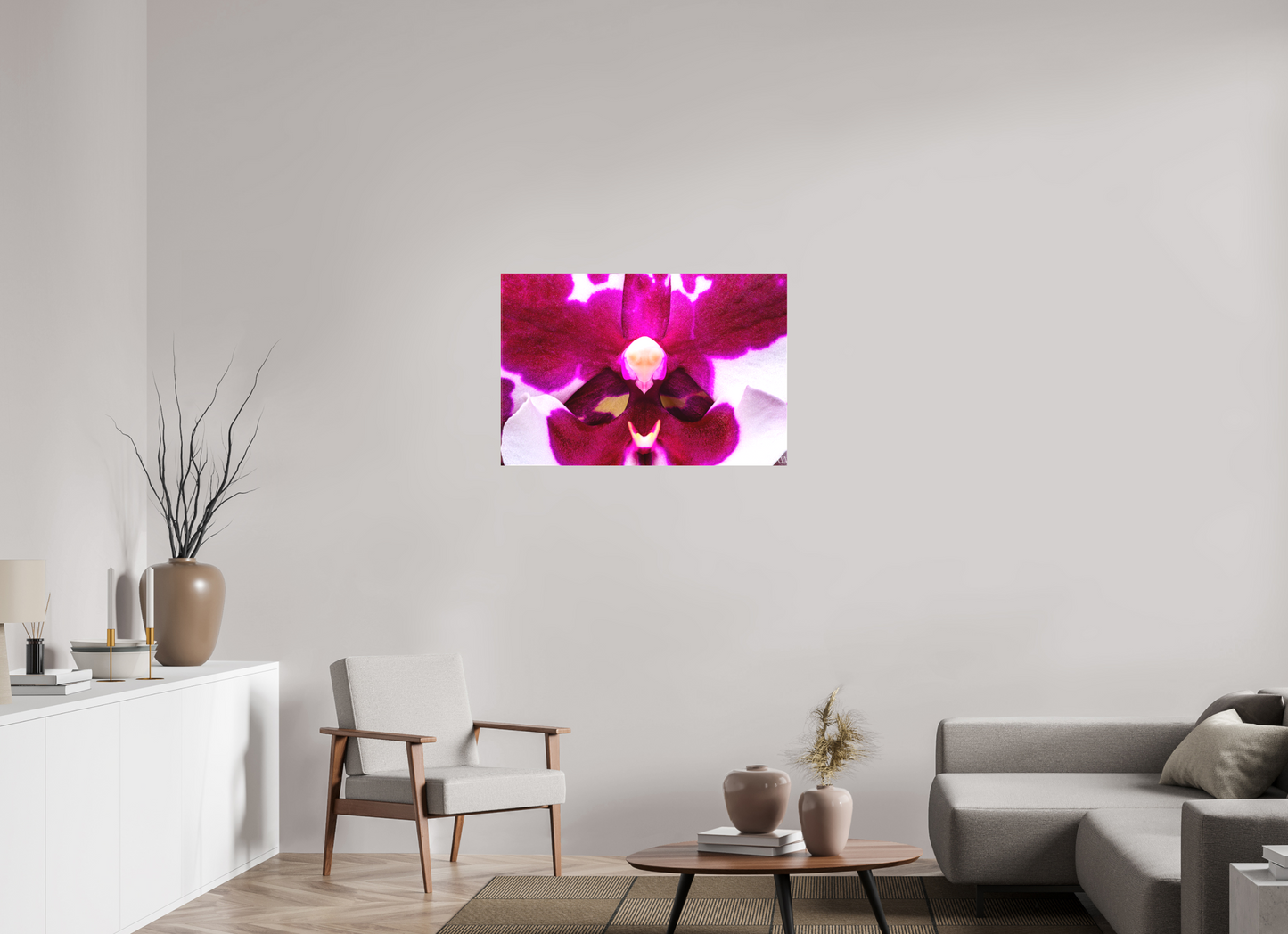 36 x 24″, Matte Canvas Droid Orchid