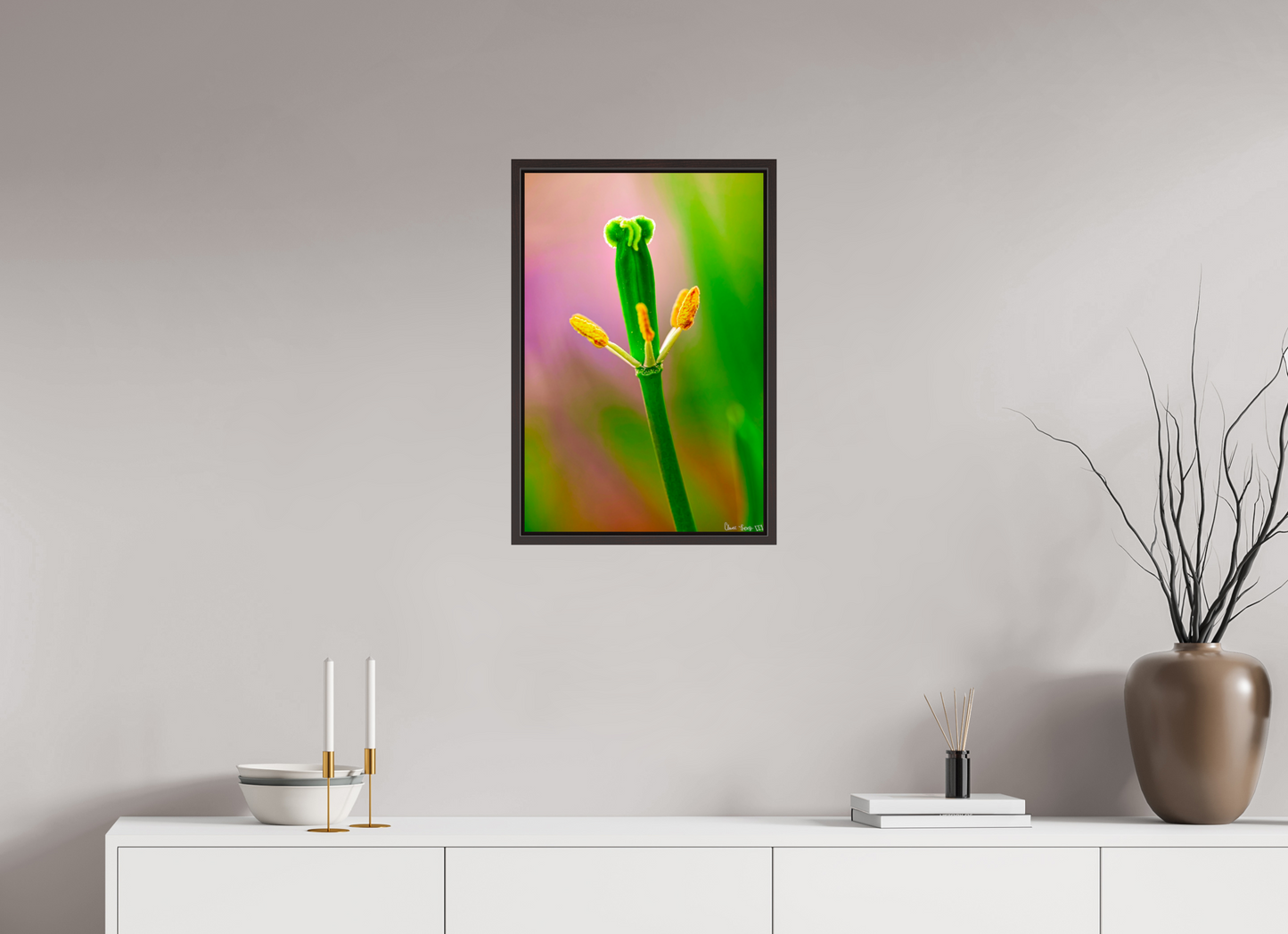 16 x 24″, Floater Frame Alder Brown Gaia’s Tower