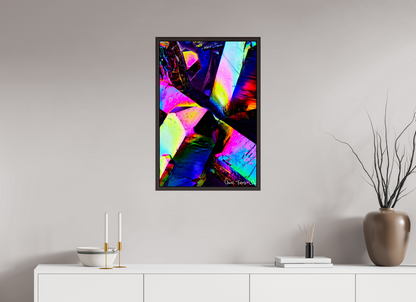 20 x 30″, Floater Frame Alder Brown Prismatic Shards