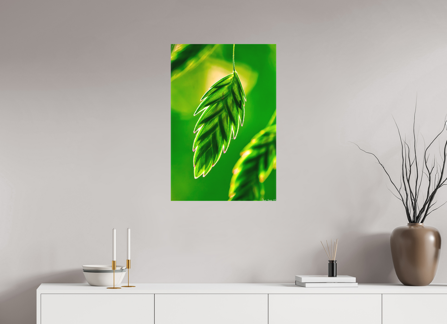 20 x 30″, Matte Canvas Serrated Kunai