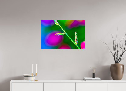 30 x 20″, Glossy Metal Technicolor Vibes