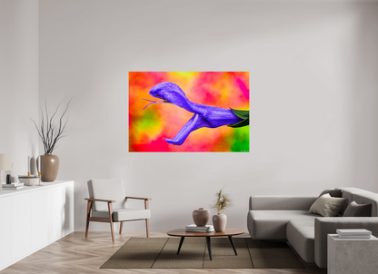 66 x 44″, Glossy Metal Eden’s Serpent