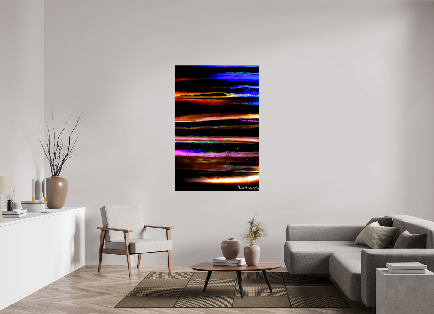 40 x 60″, Glossy Metal Jupiter’s Storm
