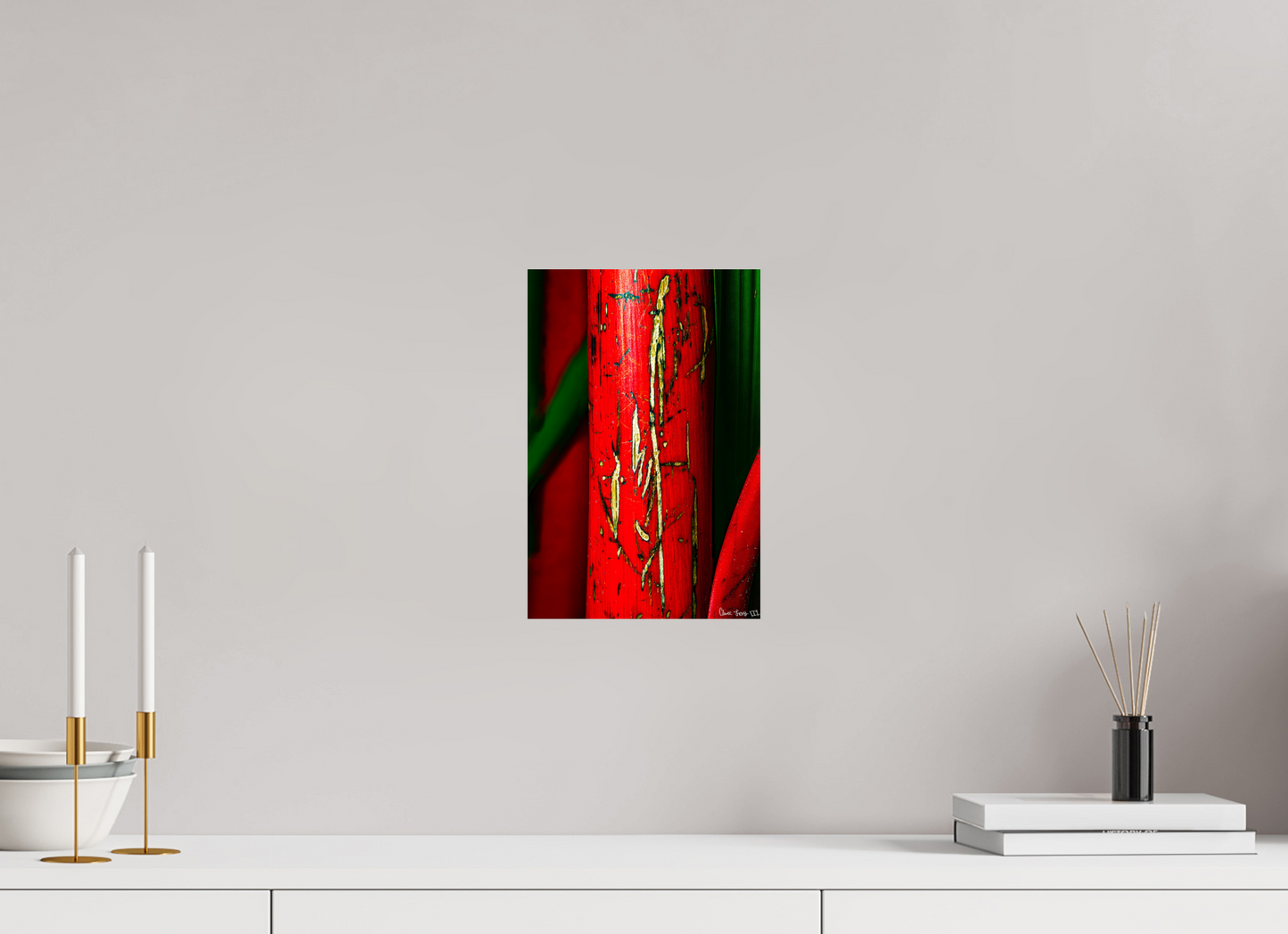 8 x 12″, Glossy Metal Wounded