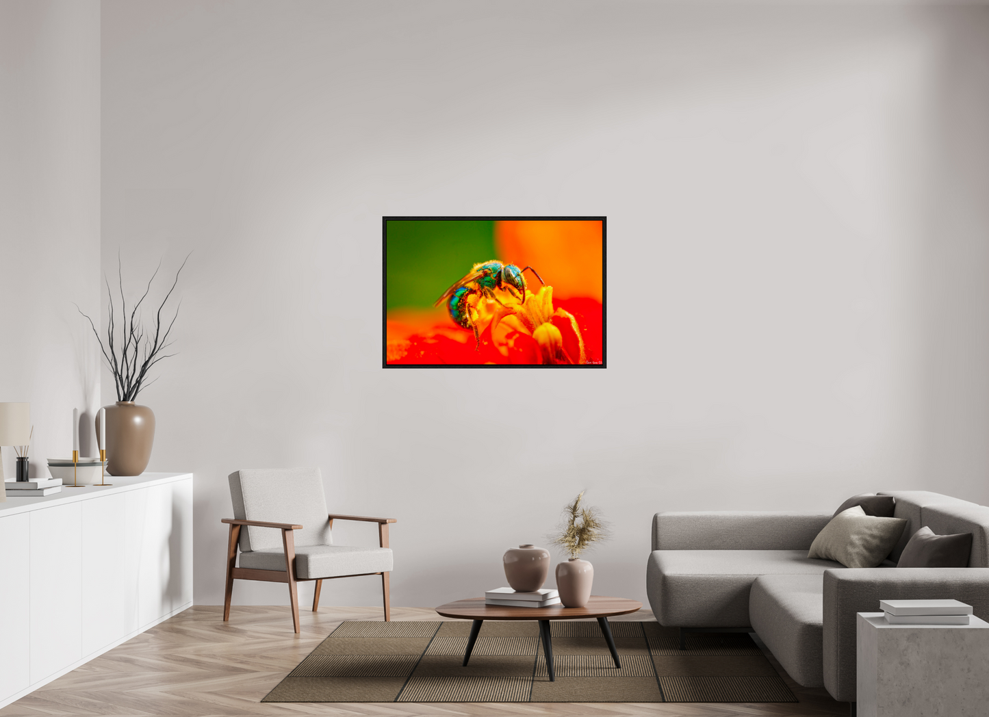 45 x 30″, Floater Frame Black Oak Salt Licker