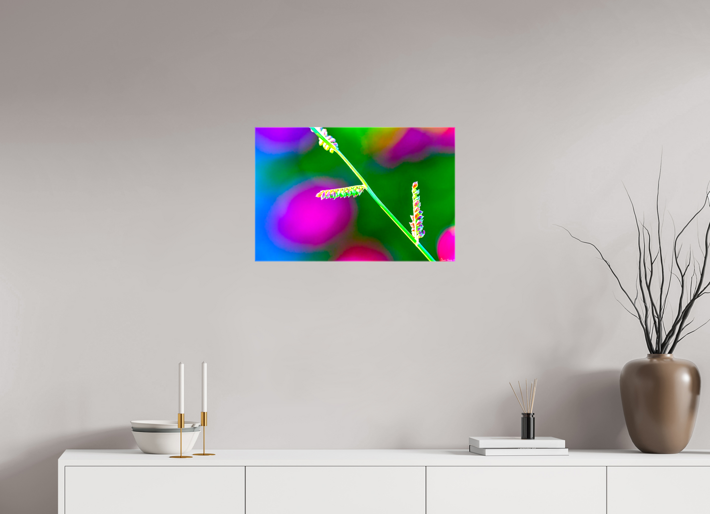 24 x 16″, Glossy Canvas Technicolor Vibes