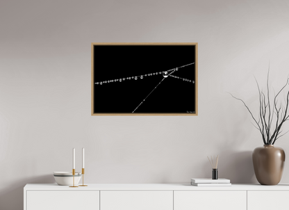 30 x 20″, Floater Frame Natural Oak Wispy Junction