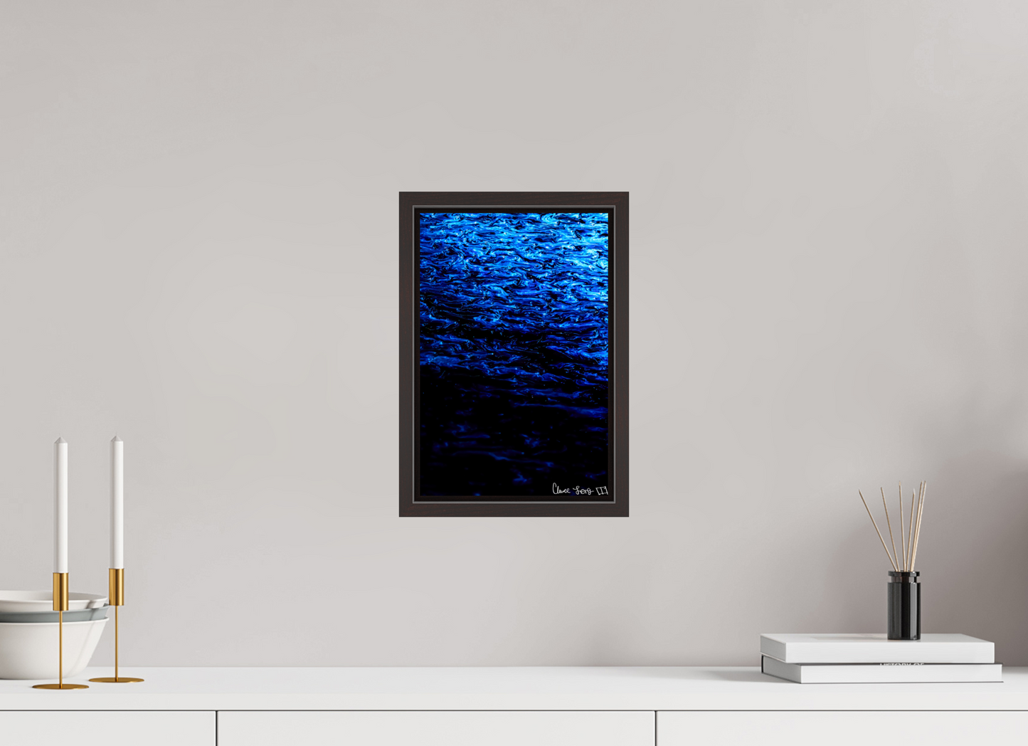 8 x 12″, Floater Frame Alder Brown Submergence