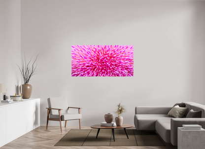 62 x 31″, Glossy Canvas Thistle Sea