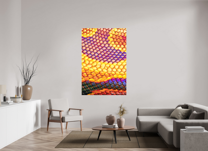 44 x 66″, Glossy Canvas Python’s Iridescence