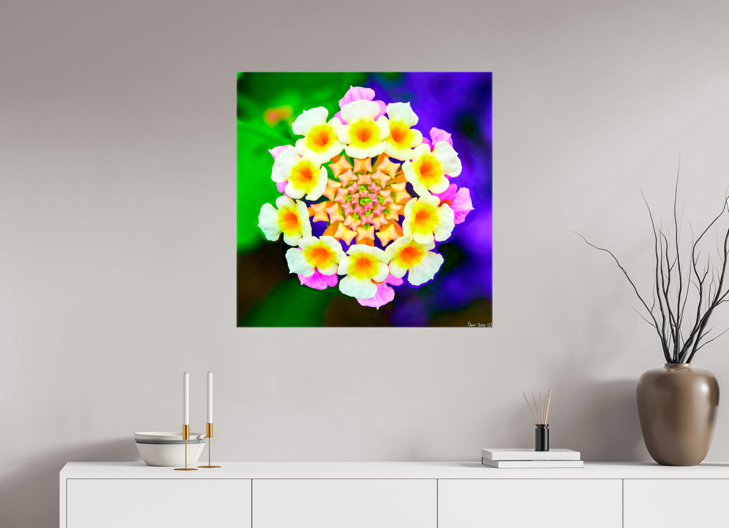 30 x 30″, Glossy Canvas Quintessence
