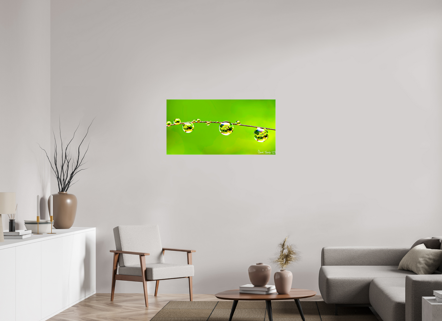 40 x 20″, Glossy Canvas Refraction
