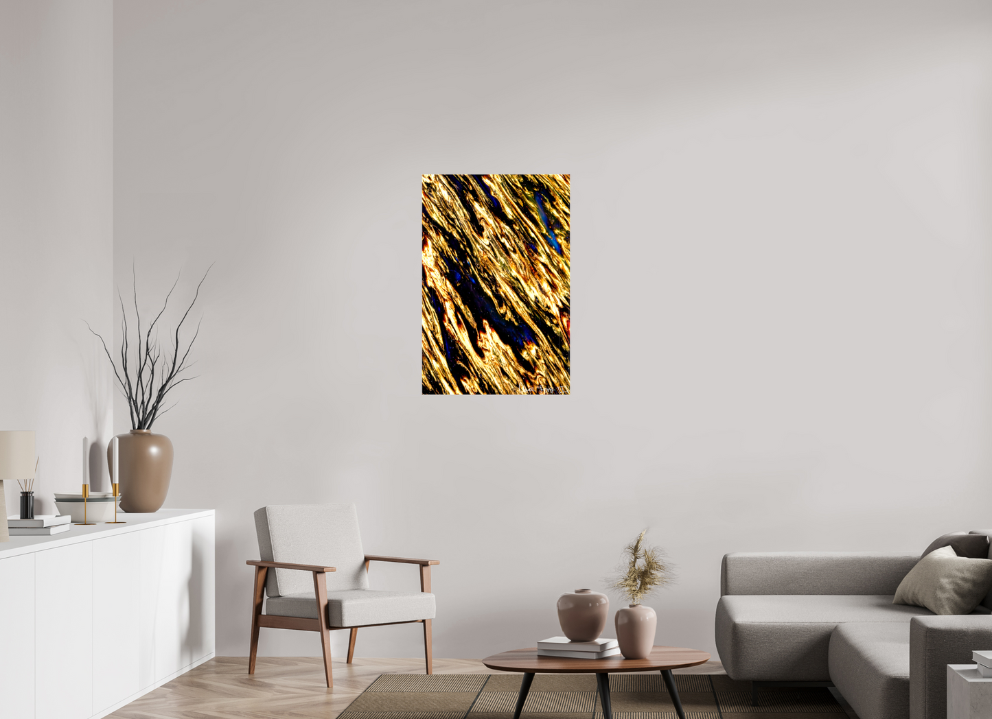 24 x 36″, Glossy Canvas Gilded Permeation