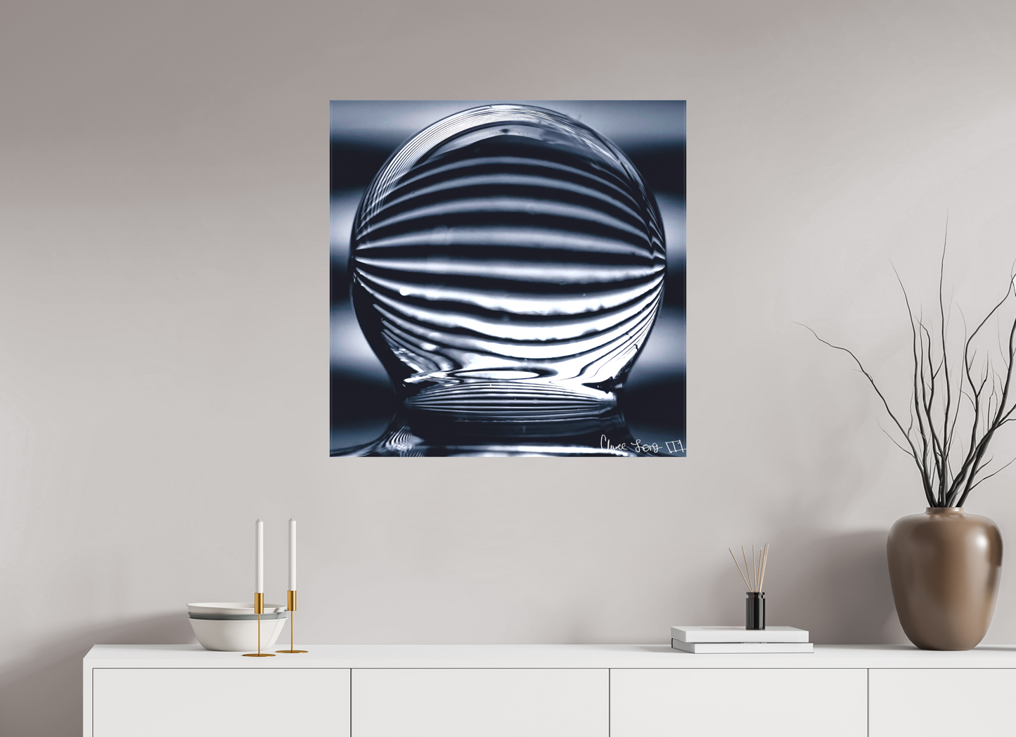 30 x 30″, Matte Canvas Orb of Light