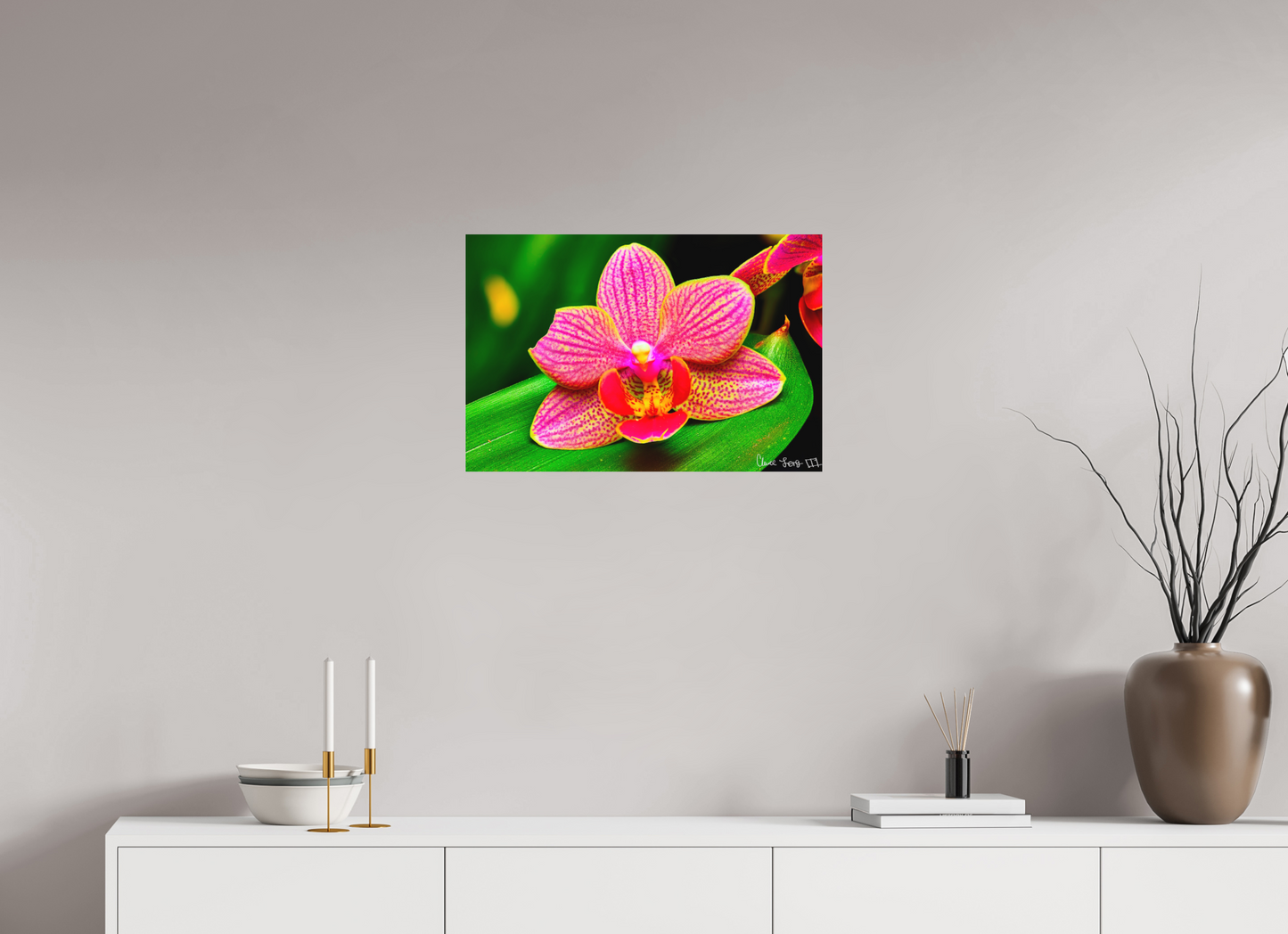 24 x 16″, Matte Metal Vigorous Orchid