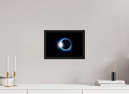 12 x 8″, Floater Frame Black Oak Terra, Luna, and Sol