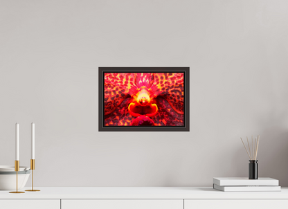 12 x 8″, Floater Frame Alder Brown Orchid’s Last Stand in the Inferno