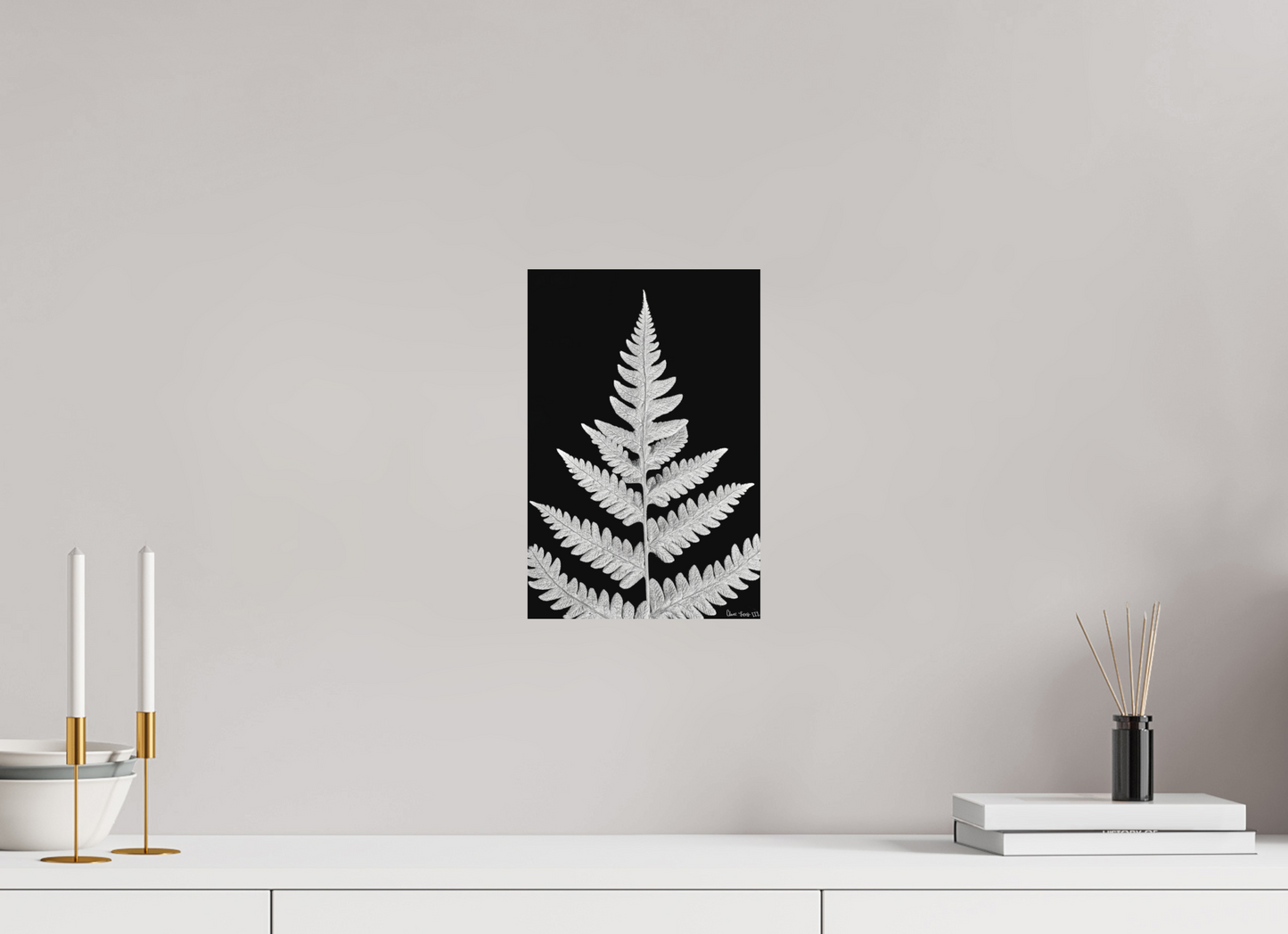 8 x 12″, Matte Metal Inverted Viridescence