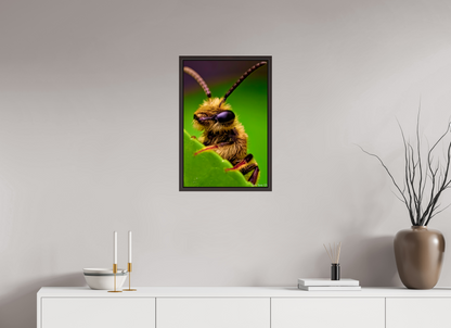 16 x 24″, Floater Frame Alder Brown The Cutest Bee